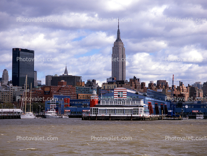Piers, Waterfront, NYC Skyline, Piers, docks, boats