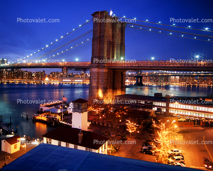 Brooklyn Bridge, Twilight, Dusk, Dawn