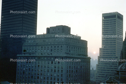 Buildings, skyscrapers, Manhattan, September 1959, 1950s