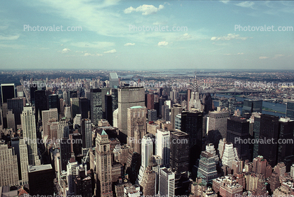 Midtown Manhattan, Cityscape, Skyline, Skyscrapers, July 1989