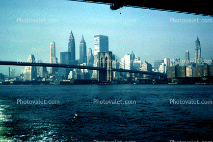 Skyline, buildings, Manhattan, August 1962, 1960s