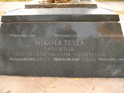 Nikola Tesla, Inventor, City of Niagara Falls