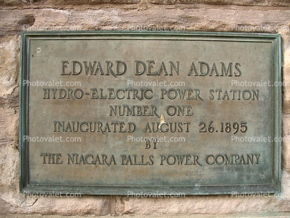 Edward Dean Adams, hydro-electric power station, City of Niagara Falls