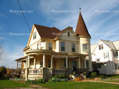 turret, house, home, Building, domestic, domicile, residency, Olcott Beach, Tower, Castle