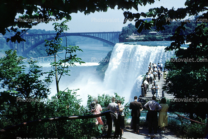 American Falls, Rainbow Bridge at Niagara Falls, Arch Bridge, City of Niagara Falls