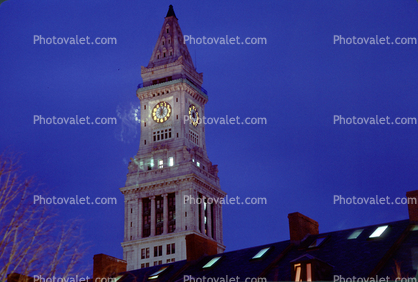 Custom House Tower, Hotel, outdoor clock, outside, exterior, building