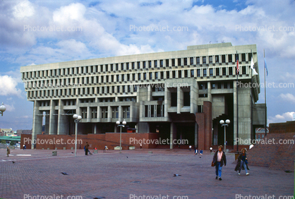 Boston City Hall, Brutalist Architectural style, Downtown