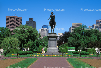 Statue of George Washington, Boston Public Garden, Sights, Landmark, Monuments