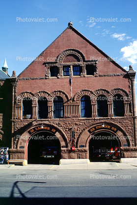 Fire Station building, arch