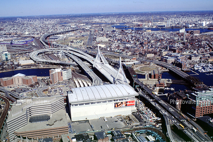 The Zakim Bridge, Over the Charles River, Interstate Highway I-93, Two bridge cable-stayed