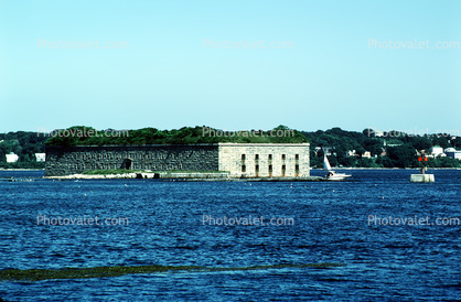 Civil War Fort, Harbor, Bay, harbor, shore, shoreline, coastal, Fort