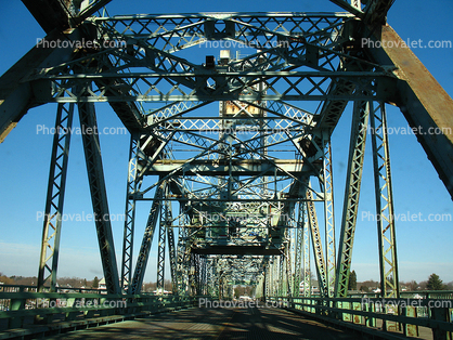 World War Memorial Bridge, US Highway-1, Roadway, Portsmouth New Hampshire, Kittery Maine