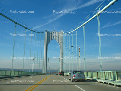 Claiborne Pell Bridge, Newport Bridge, Suspension Bridge, Narragansett Bay, Rhode Island