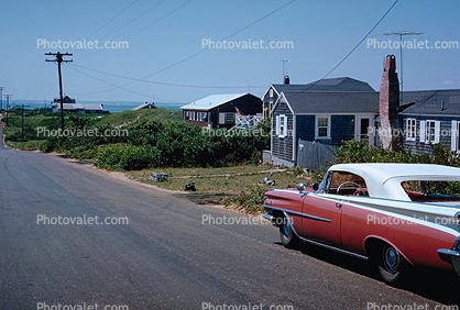 1960 Buick Electra 225, Parked Car, Cape Cod, August 1962, 1960s
