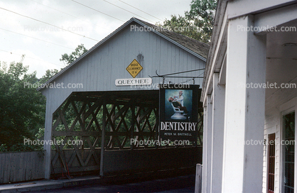 Quechee Covered Bridge, Vermont, Dentistry Sign, Peter M. Britnell