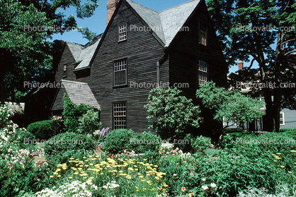 House of Seven Gables, home, building, garden, domestic dwelling