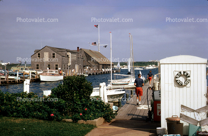 Harbor, Docks, Pier, Building, Martha's Vineyard, Massachusetts
