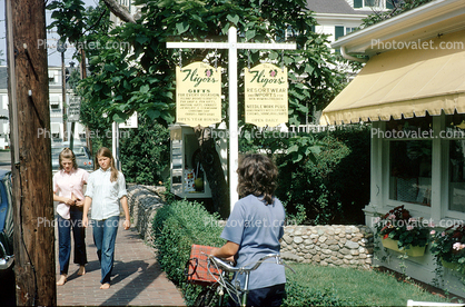 Fligors, Girls, Sidewalk, Martha's Vineyard, Massachusetts