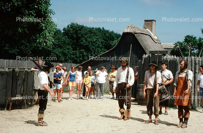 Pilgrims, Defense Forces, Farmers, Muskets, firearms, costume