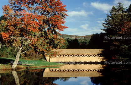Bucolic, Reflection, Trees, Woodstock area, near Conway, New Hampshire, autumn