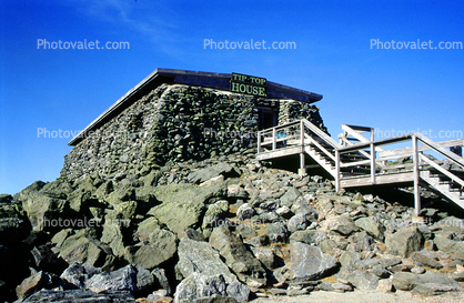 The Tip Top House, Stone Building, Steps, Mount Washington