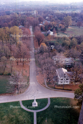 view from the Bennington Battle Monument, Old Bennington, 1963, 1960s