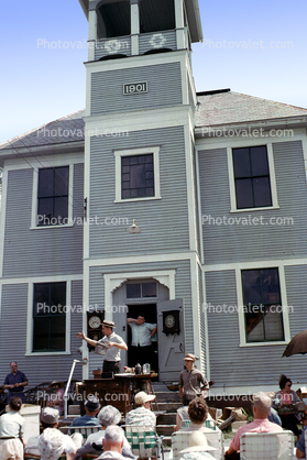 Auction, Old Schoolhouse on Route 14, East Randolph, August 1965