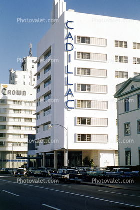 Cadillac Hotel, art deco, cars, Automobiles, Vehicles, Miami Beach, 1957, 1950s
