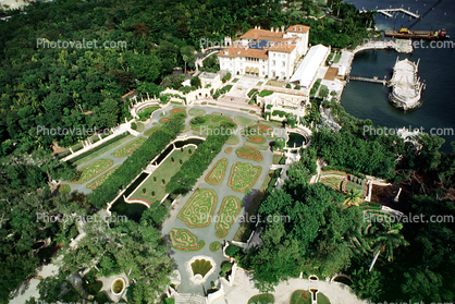 Gardens and Villa Vizcaya House, building, gardens, 21 January 1995