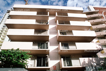 Art-deco apartment building, Balconies, Balcony, 21 January 1995