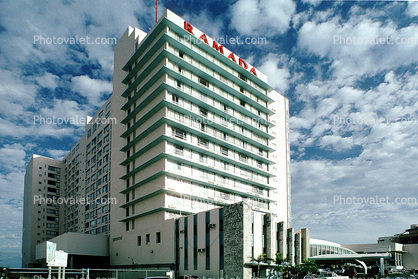 Ramada Hotel, Building, alto cumulus clouds, 21 January 1995