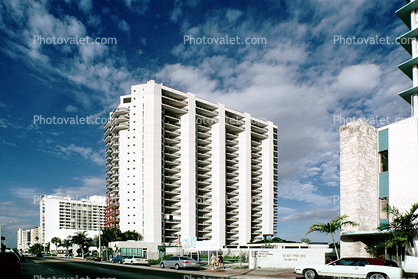 Highrise building, car, clouds, 21 January 1995