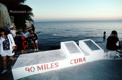the southernmost point in the continental USA, 90 miles to Cuba, 22 January 1995