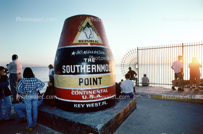 the southernmost point in the continental USA, landmark, marker, 22 January 1995