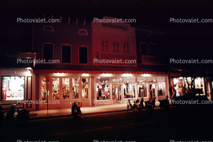 Shops, Stores, building, Night, Exterior, Outdoors, Outside, Nighttime, 22 January 1995