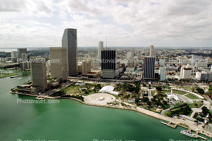 Port of Miami, Miami Harbor, Harbor, Skyline, Cityscape, buildings, harbor