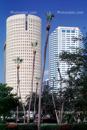 Rivergate Tower, cylindrical office building, highrise, skyscraper, downtown