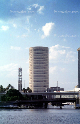 Rivergate Tower, cylindrical office, highrise building, skyscraper, downtown