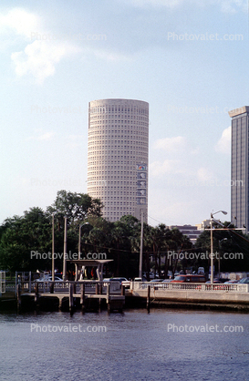Rivergate Tower, highrise, skyscraper, cylindrical office building, downtown