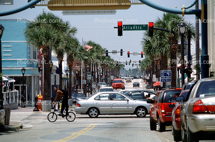 Daytona Beach, Cars, Trafic, Street, Automobile, Vehicle