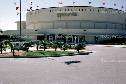 aquatarium, Saint Petersburg, Florida, Building, Flags, Windy, Wind, landmark
