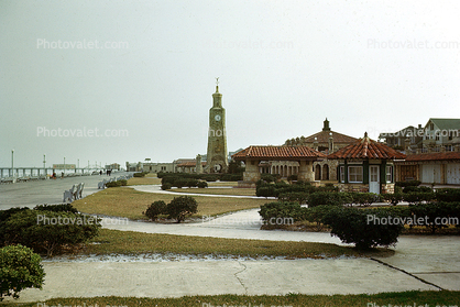 Coquina Clock Tower, Daytona Beach, landmark, 1950s