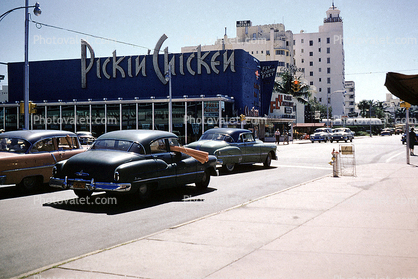 Pickin Chicken, car, automobile, vehicle, South Beach, 1950s