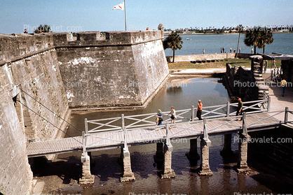 Castillo de San Marcos, moat, April 1971