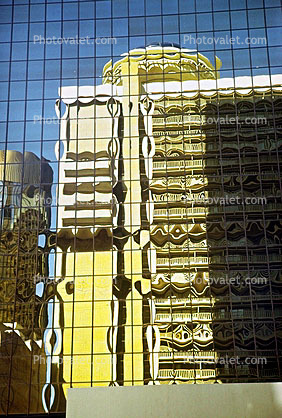 Office Building, Glass Reflection, Atlanta , April 1975