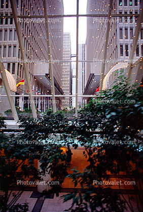 Peachtree Center, Mall, Downtown Atlanta, Cityscape, Skyline, Buildings, Skyscraper, November 1992