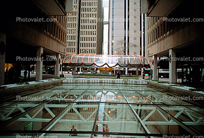 Glass Ceiling, Floor, Peachtree Center, Mall, Downtown Atlanta, Cityscape, Skyline, Buildings, Skyscraper, November 1992