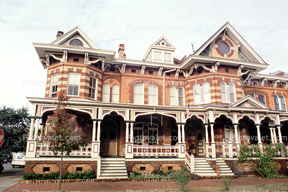 Mansion, Homes, Building, Ornate, Porch, Savannah, opulant