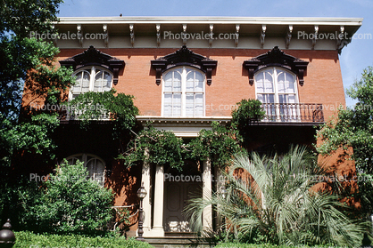Building, Home, House, Ivy, Historic Savannah