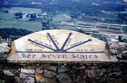 See Seven States, The Marker at the Summit, Lookout Mountain